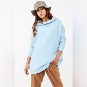 NWT Free People Ottoman Sweater in Dream Blue